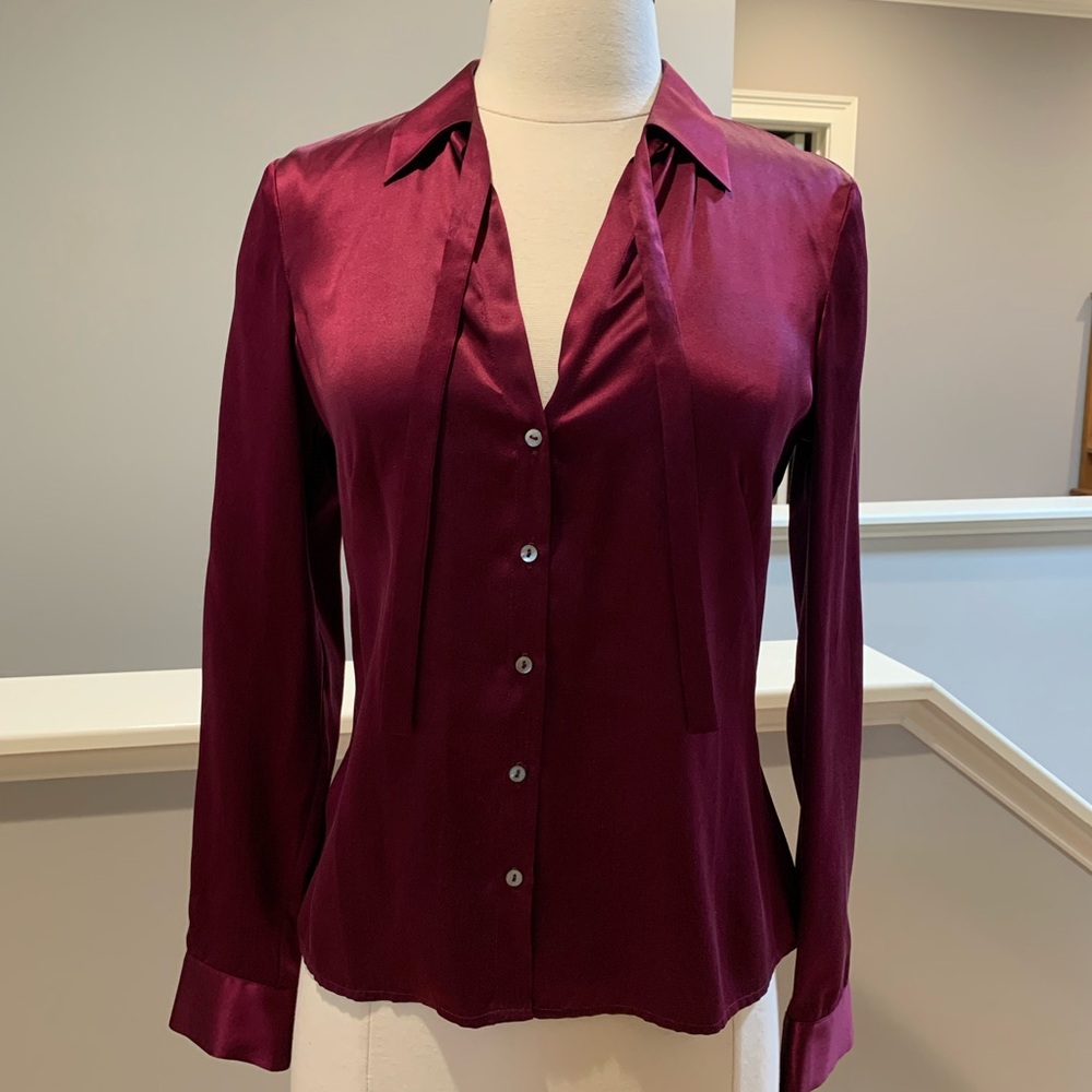 Max Studio 100% Silk Blouse
